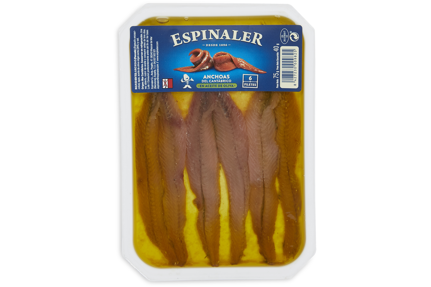 Anchoa en aceite de oliva 6 filetes